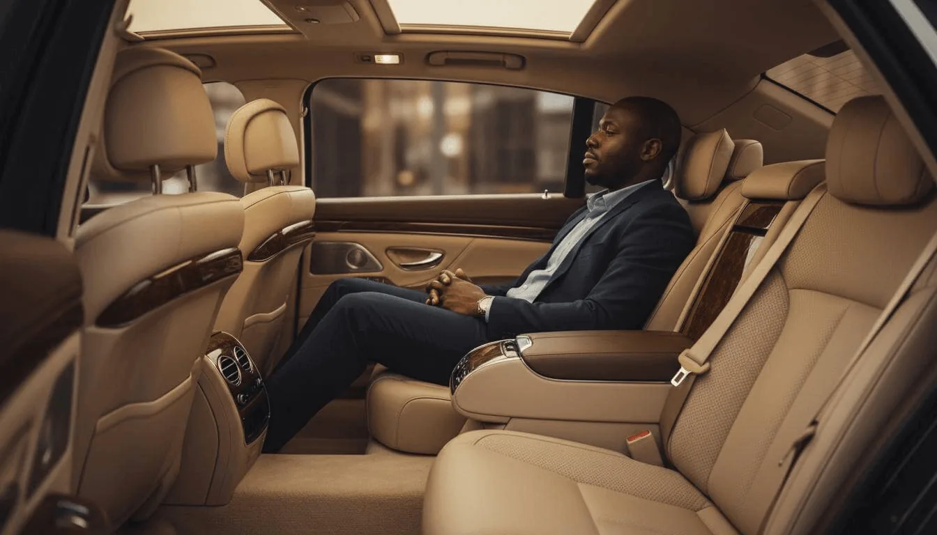 LUX24 luxury chauffeur vehicle interior