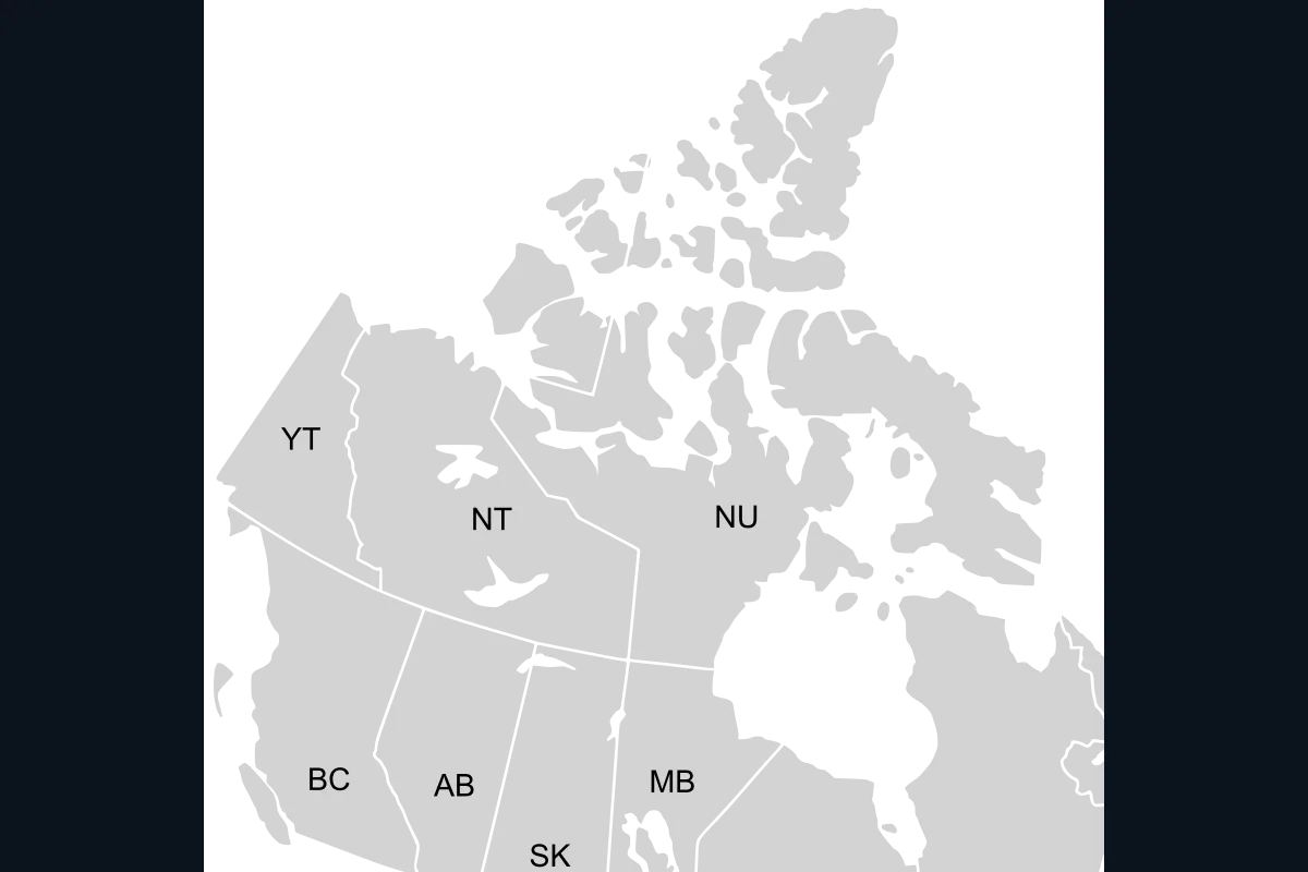 Illuminated Canada map for LUX24 safety operations