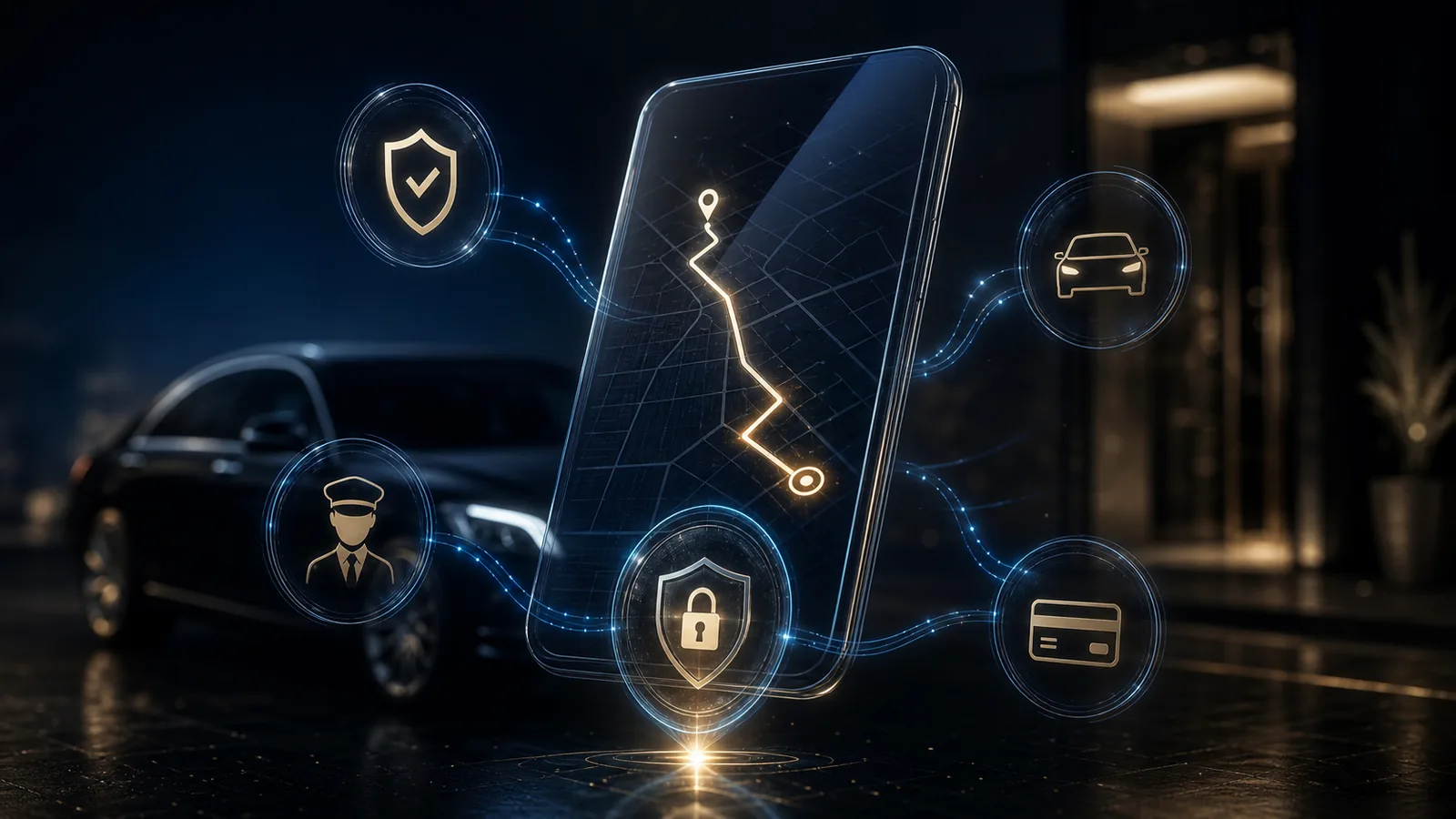 LUX24 safety technology supporting secure chauffeur bookings